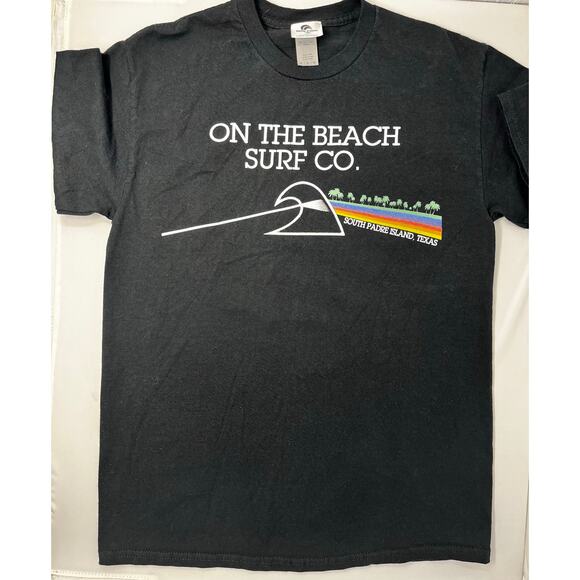 On the Beach Surf Co. South Padre Island, Texas Tshirt Men's Size M Pre-Owned - Picture 1 of 6